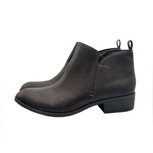 Sun + Stone Dark Brown Ankle Booties